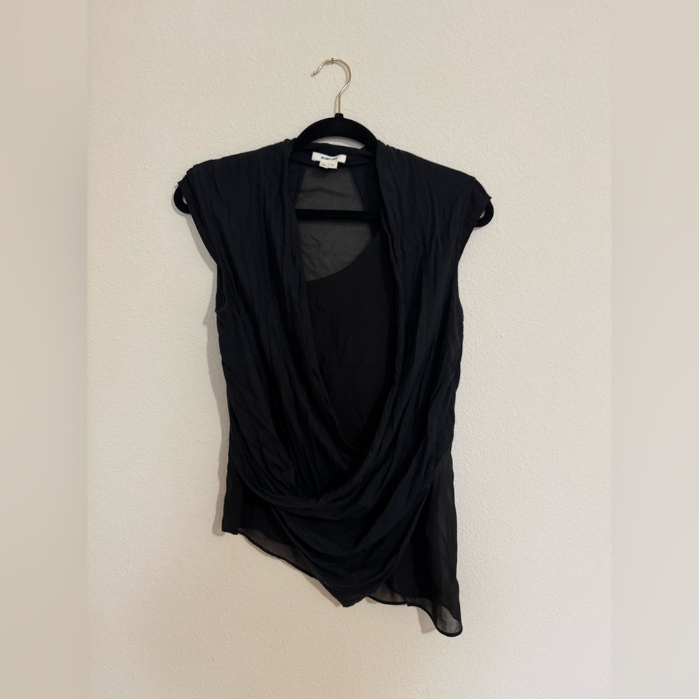 Helmut Lang Asymmetrical Layered Blouse XS